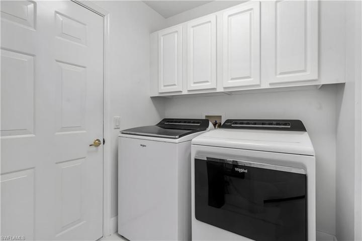 New washer + dryer. Storage.