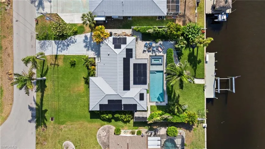 Aerial view featuring a water view  - Virtually Edited Image