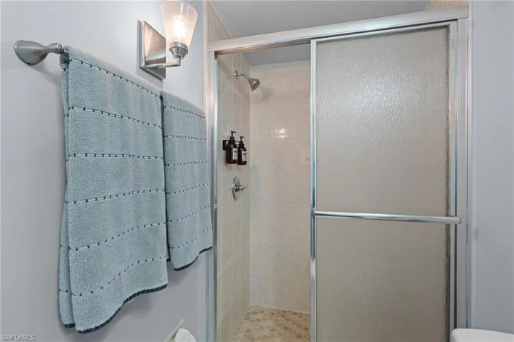 Bathroom with a stall shower  - Virtually Edited Image