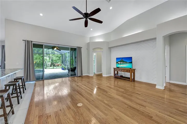Family room with access to the lanai