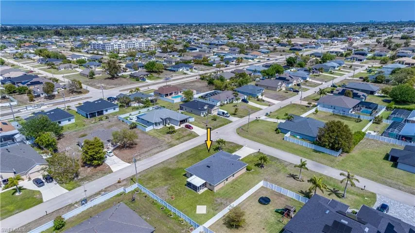 Aerial View of 1618 SW 19th Ave. Cape Coral, FL 33991