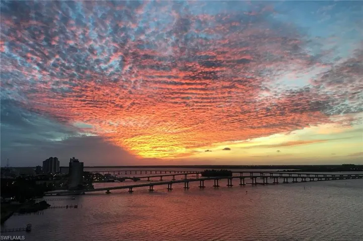 Sunset view from condo