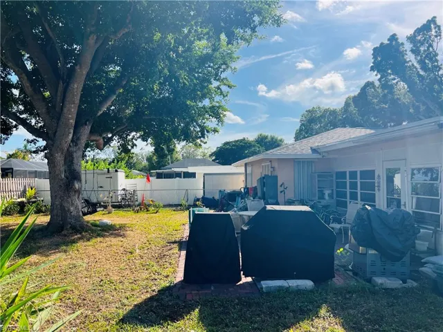 View of yard with a patio area