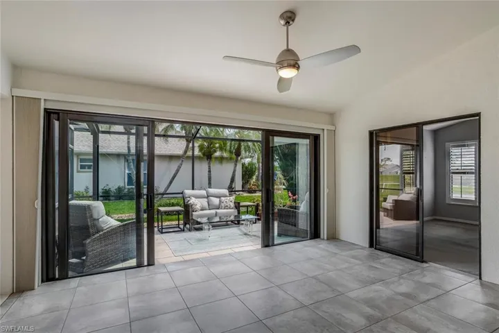 Added bonus/den opening to screened lanai.