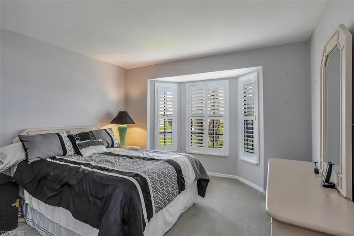 One of two spacious bedrooms.