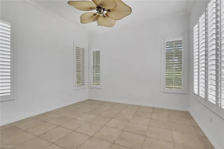 Family room adjacent to kitchen with garden views