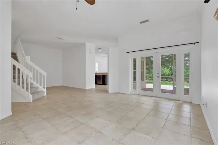Entrance and living room