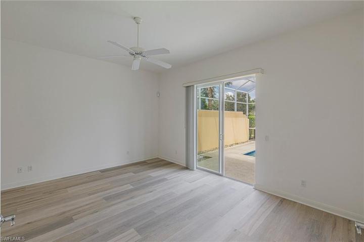 Primary suite with private access to the pool & lanai