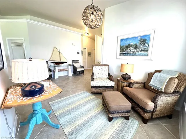 View of tiled sitting room