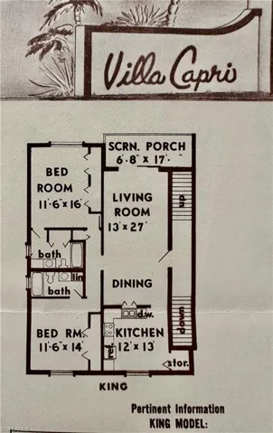 Condo Floorplan I-1 HAS Hurricane Replacement Windows and Custom Hurricanc Enclosed Lanai