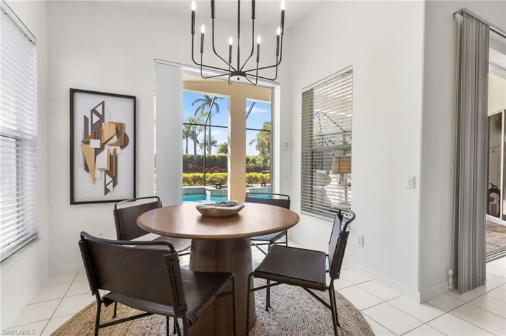 Serene views from your dining area.