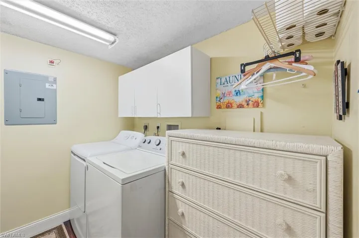 Washer/Dryer and room for storage