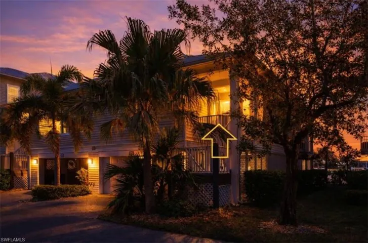 Twilight view of front of house