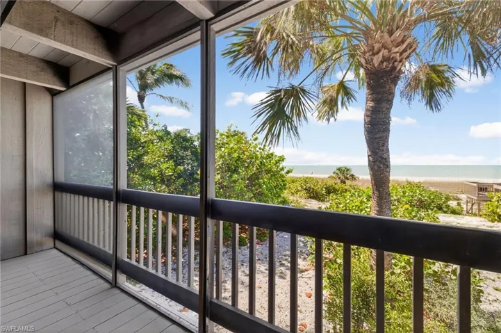 Primary Bedroom balcony with views of beach and Gulf