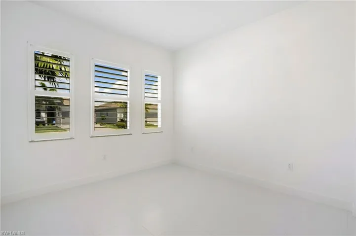 Empty room with baseboards