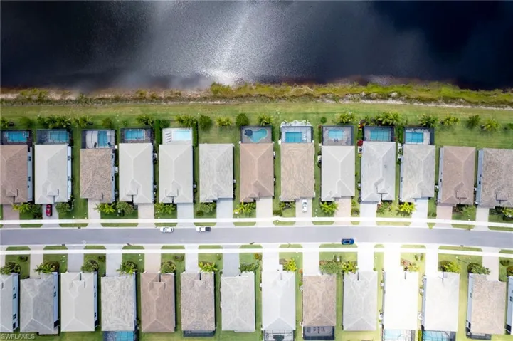 Aerial view featuring a residential view