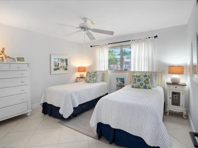 Furnished with extra long twins for guests