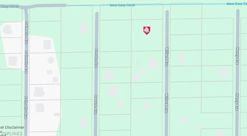 Property Map. Depicting the geographic location of the property and surrounding streets