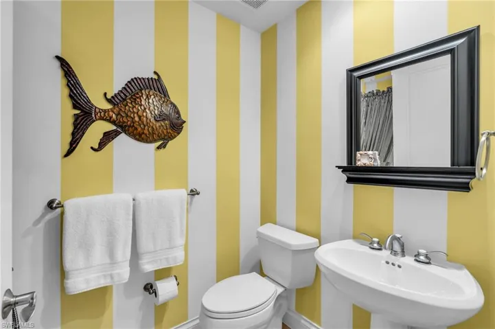 Guest bedroom #2 ensuite bathroom with sink and toilet
