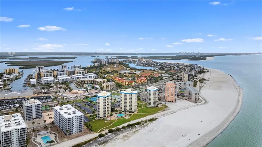 View of urban area featuring a nearby body of water