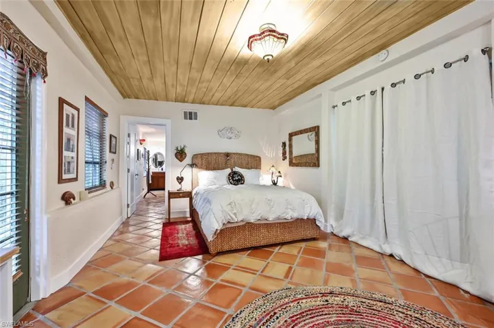 Master bedroom- sliders to pool area
