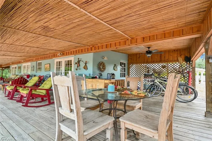 West end of porch