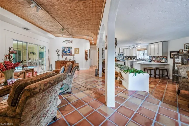 Living room overlooking kitchen/dining