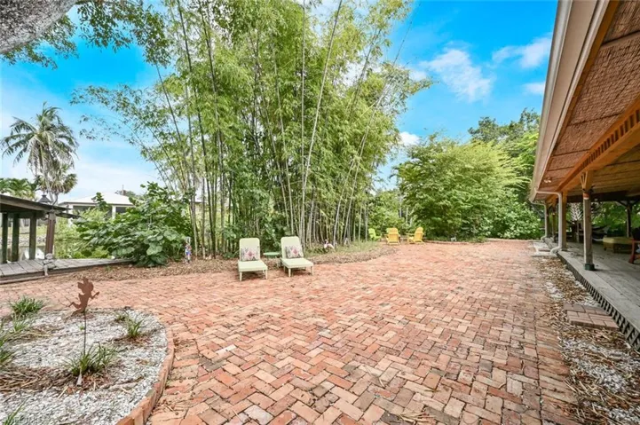 Back terrace