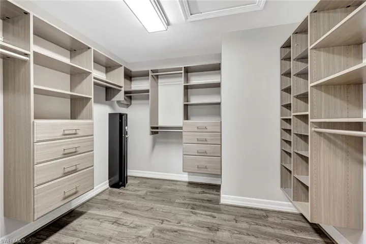 Primary closet