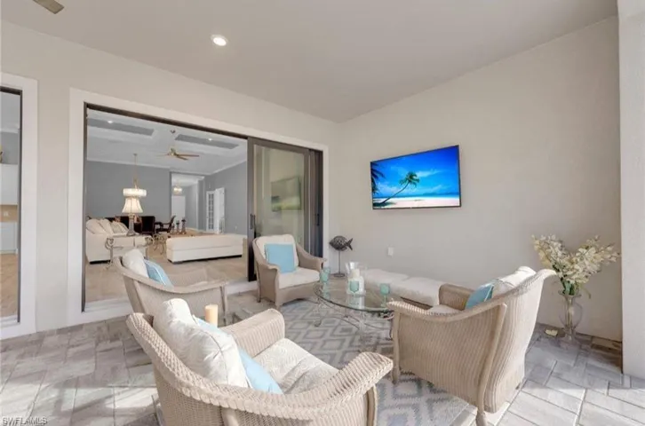 Actual lanai space