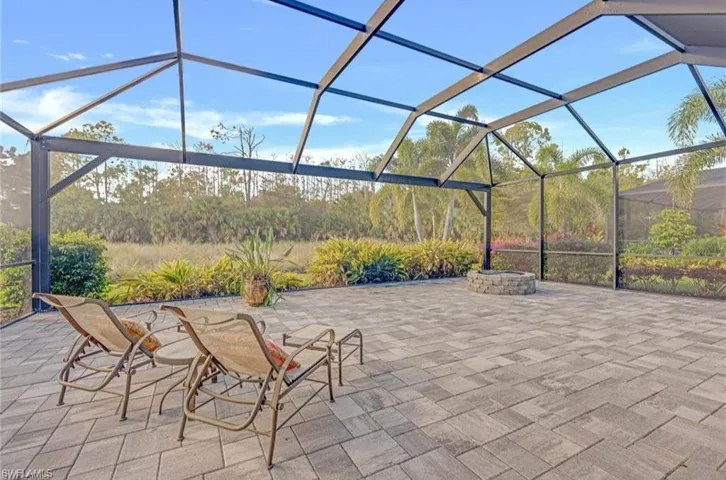 Actual lanai space