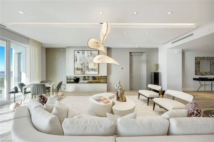 An inviting gathering space designed for hosting, with generous seating and a natural flow for conversation.