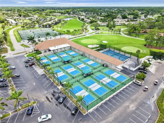 Aerial view of a local golf course