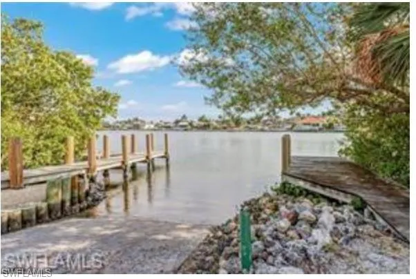 Community Boat Ramp with a water view