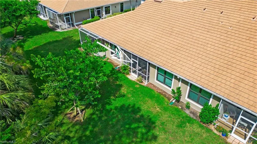 View from above of property