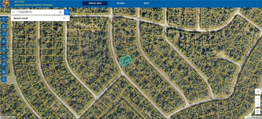 Aerial view of property's location