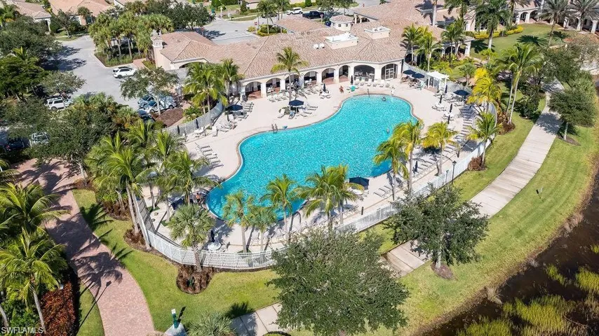Birds eye view of property