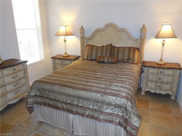 View of tiled bedroom