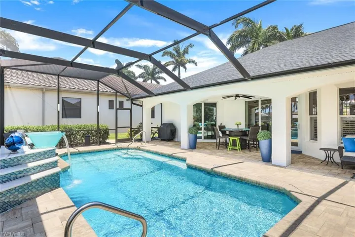 The pool deck