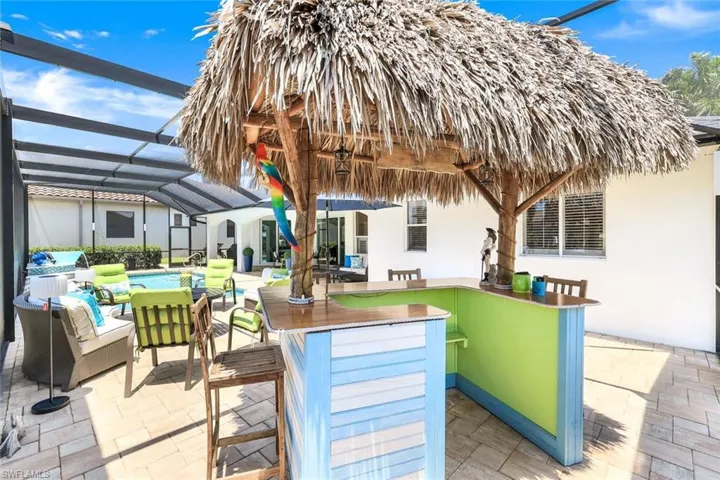 The Tiki Bar on the pool deck - perfect for entertaining!