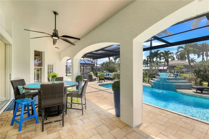 The pool deck