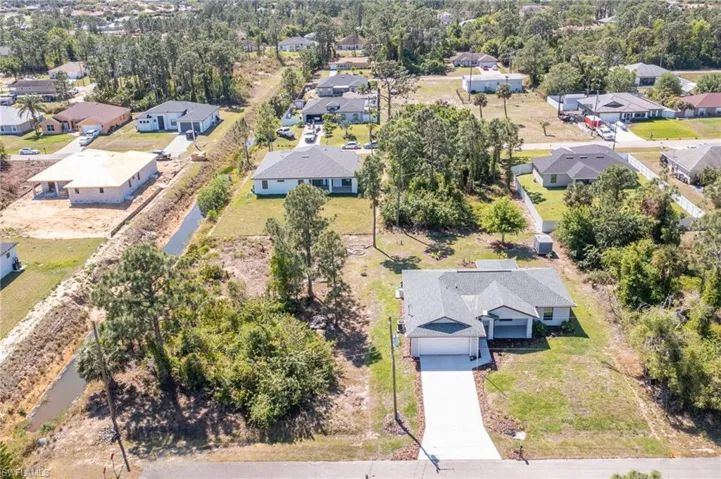 Bird's eye view with a residential view