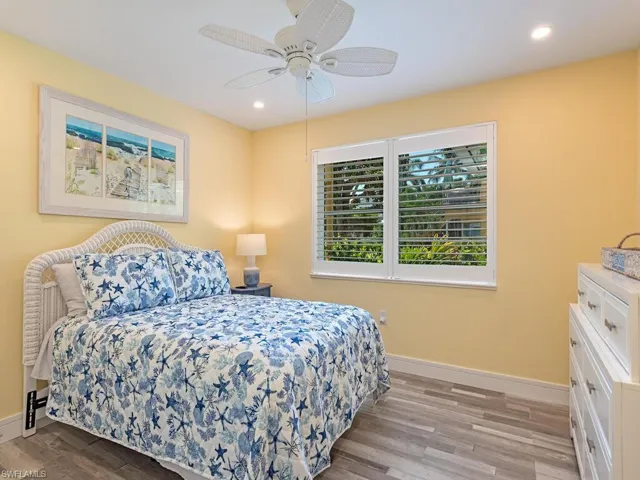 Enjoy waking up to charming courtyard views.