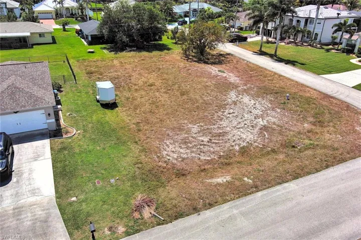 Aerial view of residential area