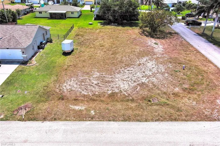 Aerial view of residential area