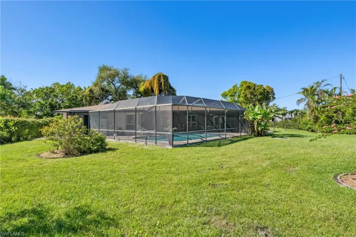 Sprawling fenced back yard