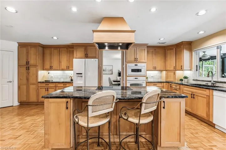 Well-equipped chef-inspired kitchen