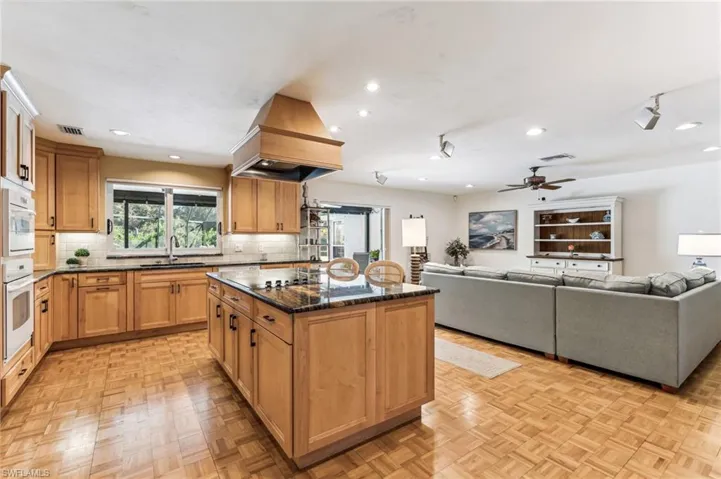 Open to the relaxed living area