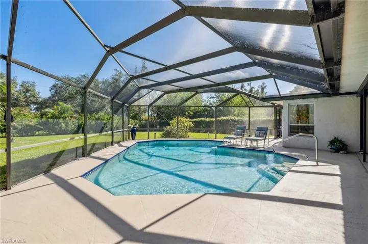 Large oversized heated pool