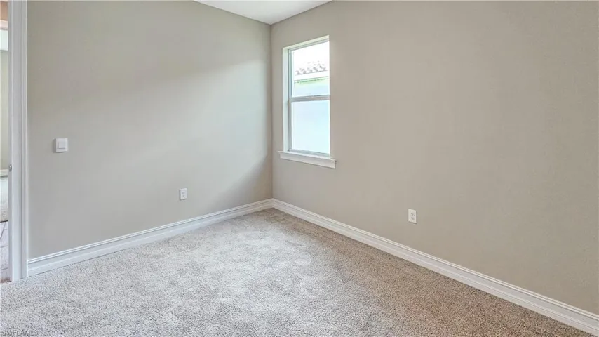 Carpeted spare room with a wealth of natural light